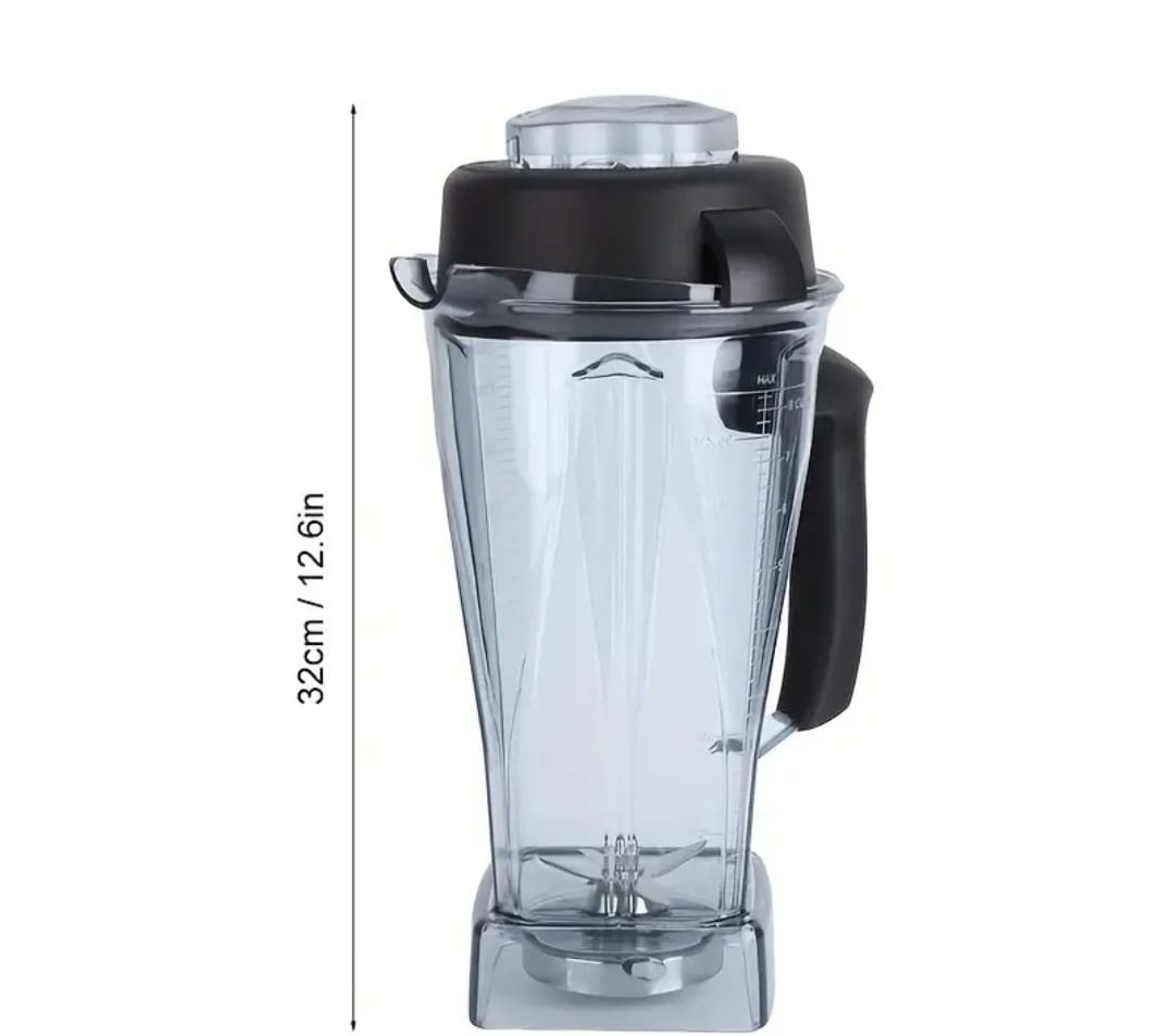 Vaso para licuadora con asa negra